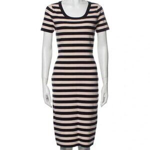 Grey by Jason Wu Striped Midi Dress NWOT